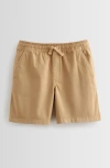 Nordstrom Kids' Essential Stretch Twill Shorts In Tan Stock
