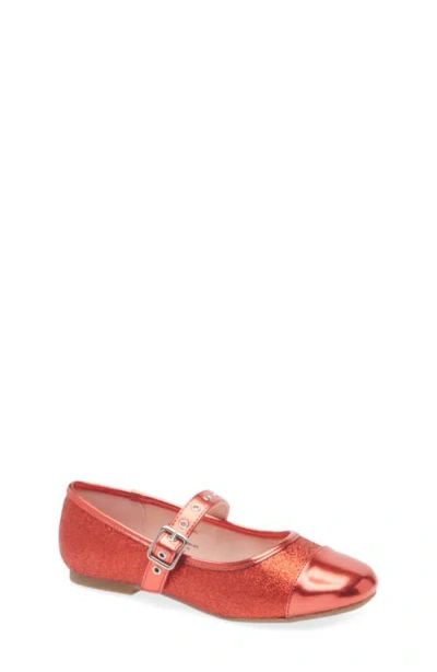 Nordstrom Kids' Everlee Mary Jane Flat In Red Glitter