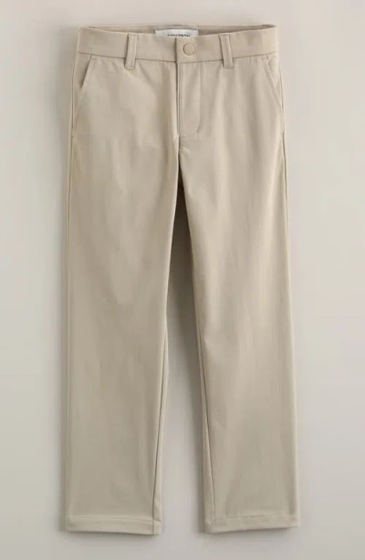 Nordstrom Kids' Flat Front Twill Chinos In Neutral