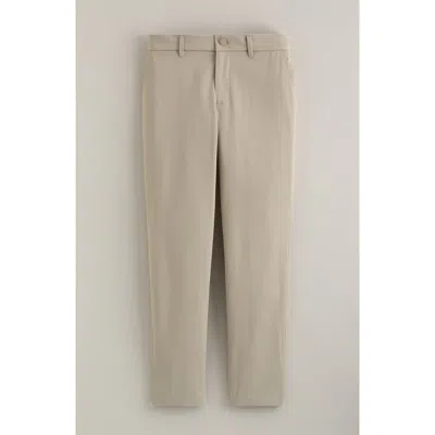Nordstrom Kids' Flat Front Twill Chinos In Neutral