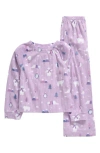 Nordstrom Kids' Fleece Two-piece Pajamas In Purple Betta Winter Animals