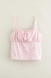 Nordstrom Kids' Floral Gathered Camisole