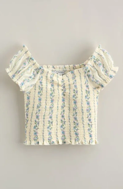 Nordstrom Kids' Floral Smocked Top In Multi