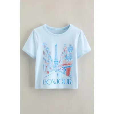 Nordstrom Kids' Graphic Baby Tee In Blue