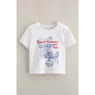 Nordstrom Kids' Graphic Baby Tee In White