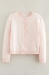 Nordstrom Kids' Heart Jacquard Cotton Cardigan In Pink