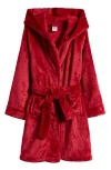 Nordstrom Kids' Hooded Fleece Robe In Red
