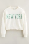 Nordstrom Kids' Intarsia Crewneck Sweater In Neutral