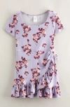 Nordstrom Kids' Knit Faux Wrap Dress In Purple