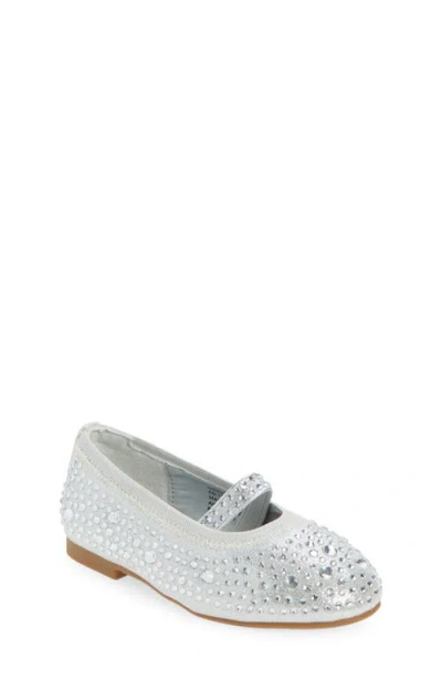 Nordstrom Kids' Kyleigh Sparkle Mary Jane Flat In Gray