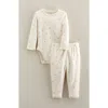 Nordstrom Kids' Lace Trim Print Bodysuit & Pants Set In White