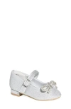 Nordstrom Kids' Lainee Mary Jane Flat In Silver