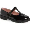 Nordstrom Kids' Lindie T-strap Flat In Black