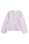 Nordstrom Kids' Long Sleeve Smocked Top