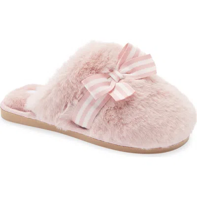 Nordstrom Kids' Melodie Bow Slipper In Pink