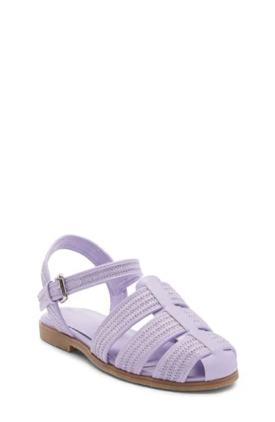 Nordstrom Kids' Merri Fisherman Sandal In Purple