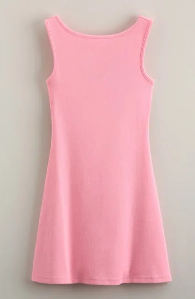 Nordstrom Kids' Open Back Cotton Rib Dress In Pink