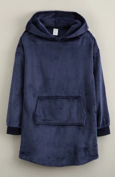 Nordstrom Kids' Oversize Fleece Sleeper Hoodie In Blue