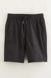Nordstrom Kids' Performance Drawstring Shorts In Black