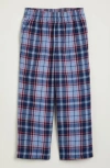Nordstrom Kids' Plaid Flannel Pajama Pants In Blue