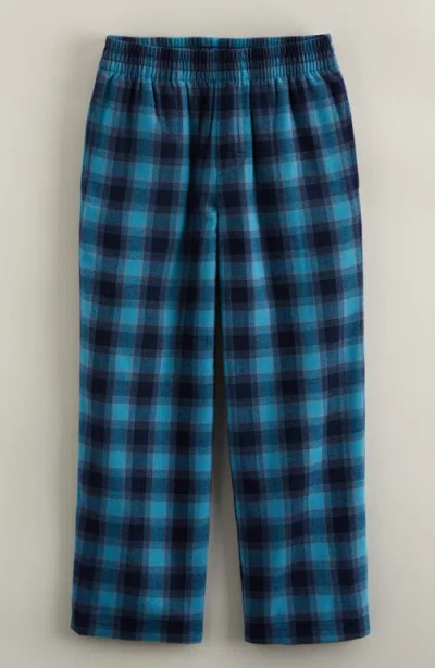 Nordstrom Kids' Plaid Flannel Pajama Pants In Blue