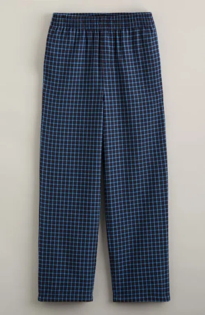 Nordstrom Kids' Plaid Flannel Pajama Pants In Blue
