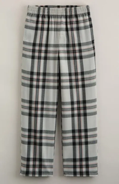 Nordstrom Kids' Plaid Flannel Pajama Pants In Gray
