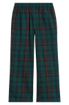 Nordstrom Kids' Plaid Flannel Pajama Pants In Green