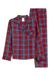 Nordstrom Kids' Plaid Flannel Pajamas In Red