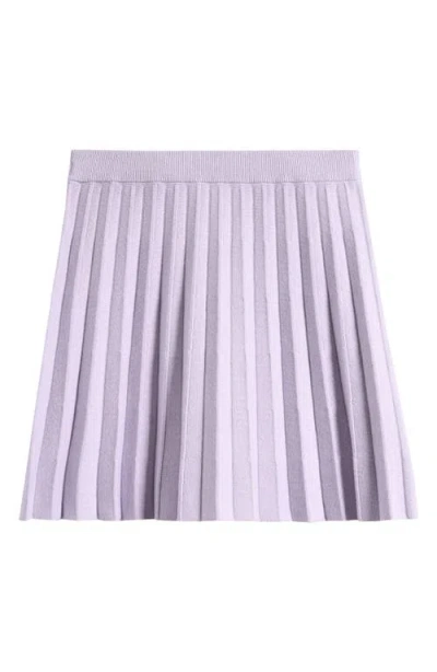 Nordstrom Kids' Pleated Sweater Skirt In Purple Petal