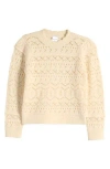 Nordstrom Pointelle Crewneck Sweater In Yellow