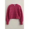 Nordstrom Kids' Pointelle Sweater In Red