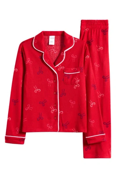 Nordstrom Kids' Print Pajamas In Red