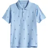 Nordstrom Kids' Print Polo In Blue
