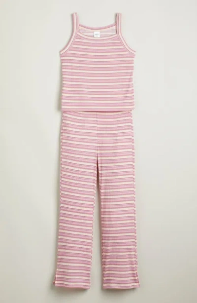 Nordstrom Kids' Print Rib Two-piece Pajamas In Multi