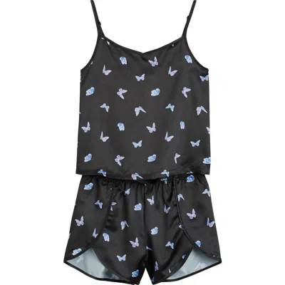 Nordstrom Kids' Print Satin Short Pajamas