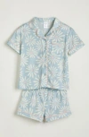 Nordstrom Kids' Print Two-piece Short Pajamas In Green