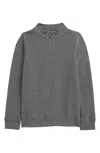 Nordstrom Kids Quarter Zip Pullover In Gray
