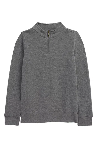 Nordstrom Kids Quarter Zip Pullover In Gray