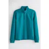Nordstrom Kids' Quarter-zip Sweatshirt In Green Storm