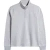 Nordstrom Kids' Quarter-zip Sweatshirt In Grey Light Heather