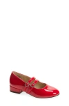 Nordstrom Kids' Rebecka Double Buckle Mary Jane Pump In Red
