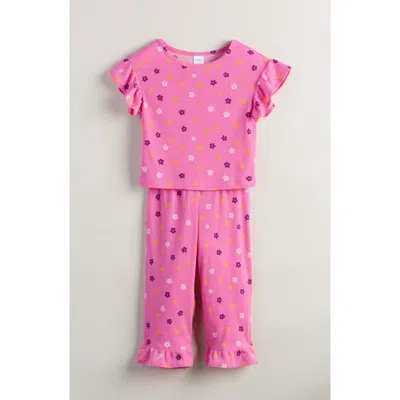 Nordstrom Kids' Rib Knit Pajamas In Pink