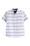 Nordstrom Kids' Rolled Cuff Short Sleeve Button-down Shirt