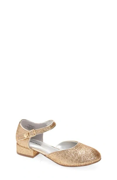 Nordstrom Kids' Rosalie Charm Ankle Strap Pump In Gold