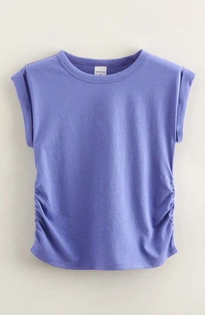 Nordstrom Kids' Ruched Side T-shirt In Blue