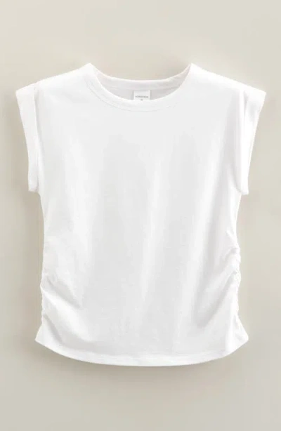 Nordstrom Kids' Ruched Side T-shirt In White
