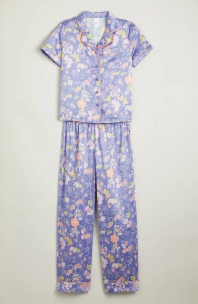 Nordstrom Kids' Satin Pajamas In Purple