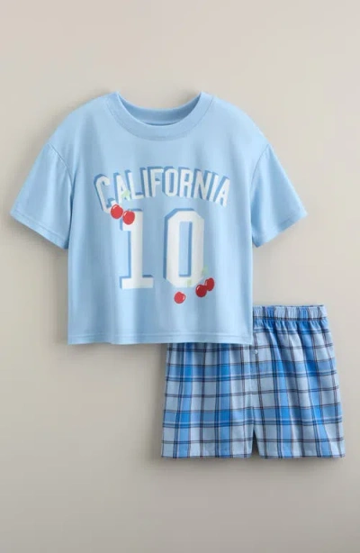 Nordstrom Kids' Short Sleeve T-shirt & Boxer Set In Multi