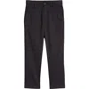 Nordstrom Kids' Slim Stretch Flat Front Chinos In Black